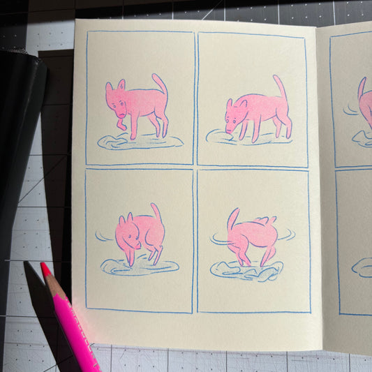 Risograph Zine - Dear Dog Vol 1