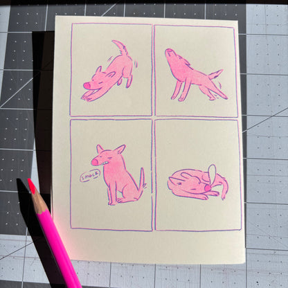 Risograph Zine - Dear Dog Vol 2