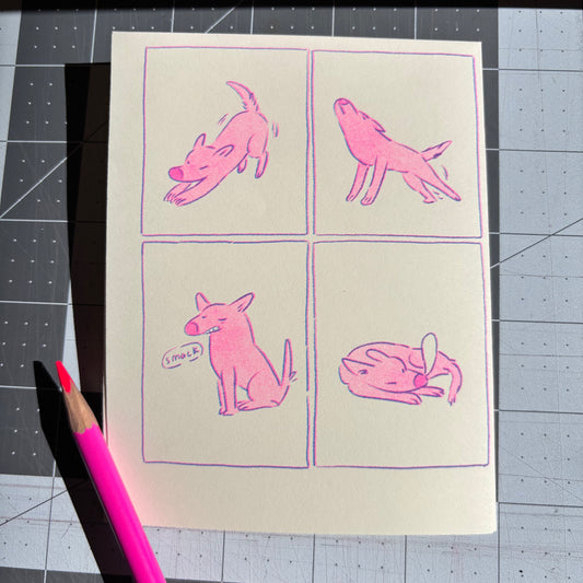 Risograph Zine - Dear Dog Vol 2