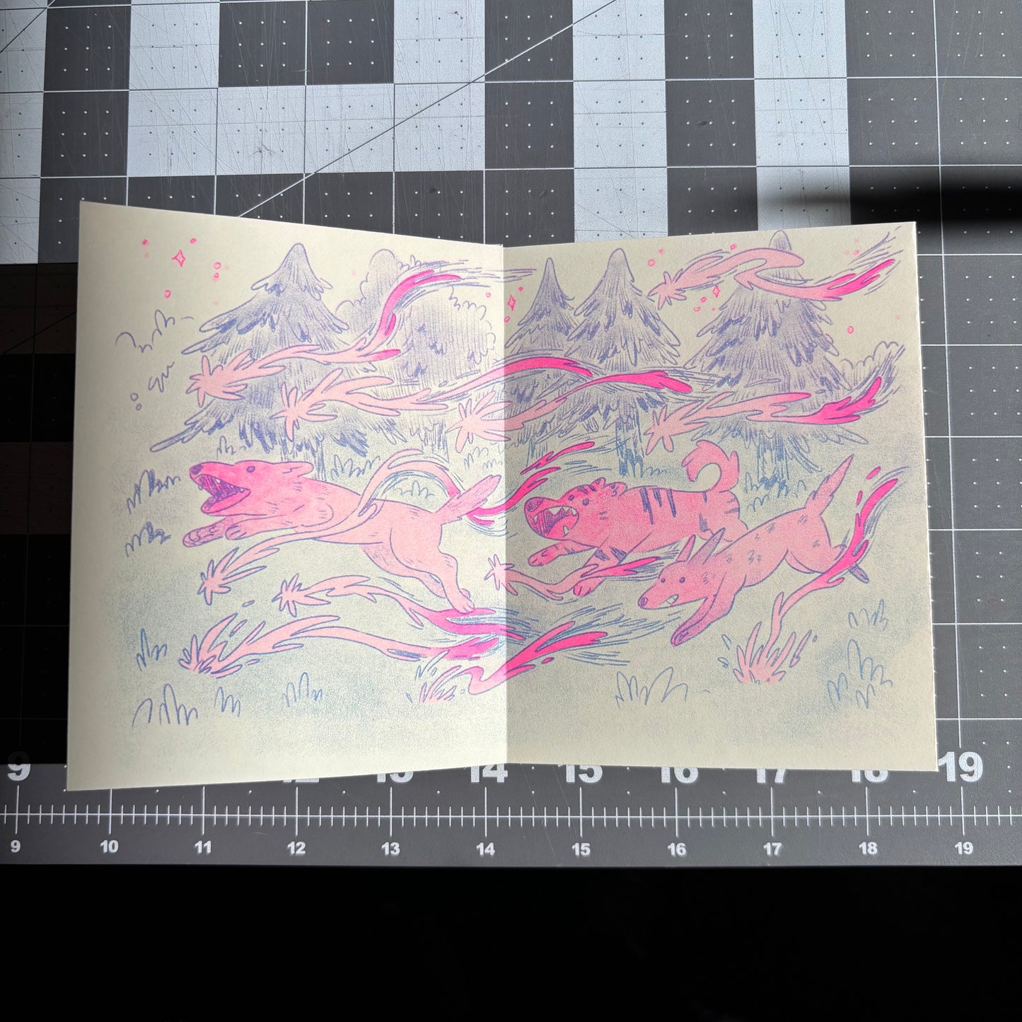 Risograph Zine - Dear Dog Vol 1