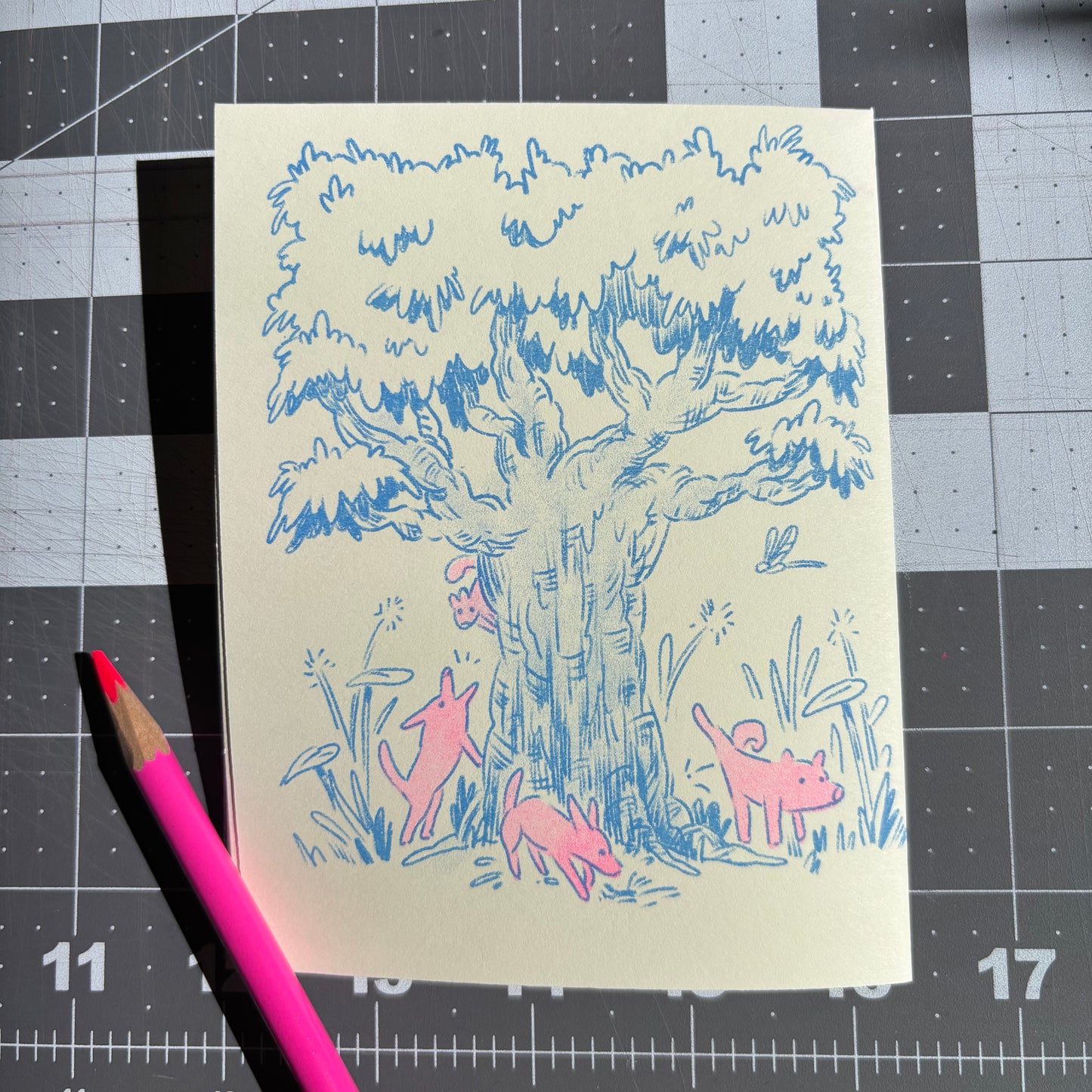 Risograph Zine - Dear Dog Vol 1