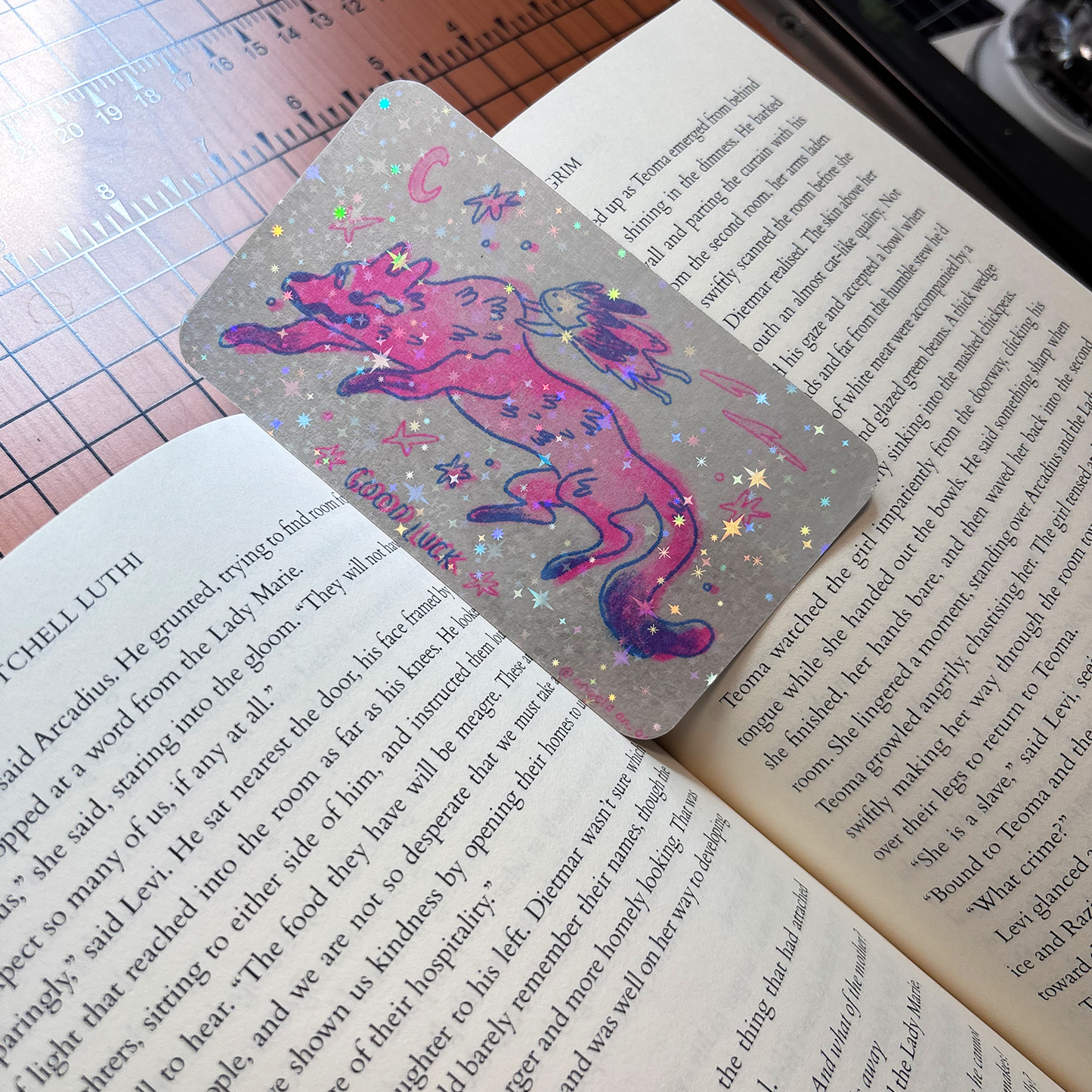 Risograph Good Luck Talisman Bookmark